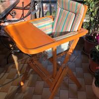 SEGGIOLONE IN LEGNO FOPPAPEDRETTI (PIEGHEVOLE)