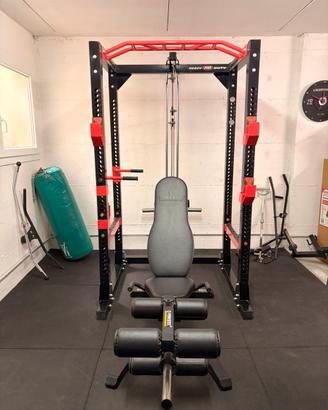 Rack multifunzione e panca multifunzione