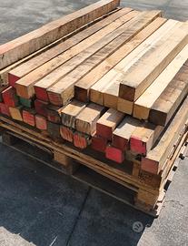 Pali/Travi di legno naturale misura mm 1350/70/70