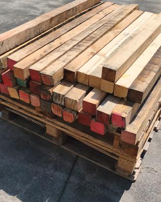 Pali/Travi di legno naturale misura mm 1350/70/70