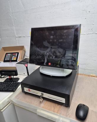Cassa RCH con monitor touch + tastiera e mouse