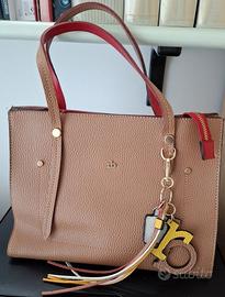 borsa donna beige