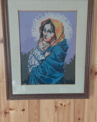 Quadro Madonna Ferruzzi a Mezzo Punto