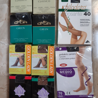 34 confezioni di collant e gambaletti nuovi