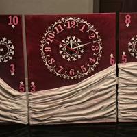 Quadro con orologio incorporato funzionante 