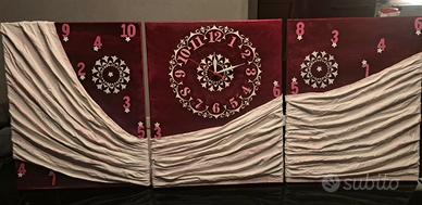 Quadro con orologio incorporato funzionante 