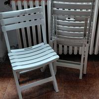 2 Sedie pieghevoli