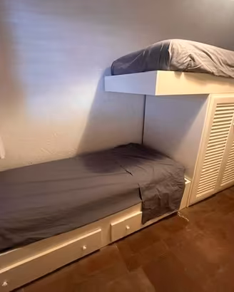 letto a castello in legno