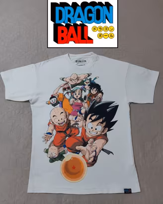📋 T-shirt bianca Dragon Ball prima serie. La magl