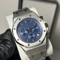 Seiko Mod Royal Oak Chronograph Blue Dial