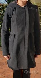 Cappotto in panno grigio scuro