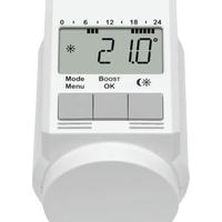 Eqiva, termostato per termosifone, Bianco,, 1.5V