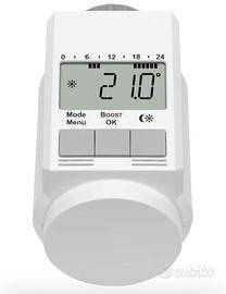 Eqiva, termostato per termosifone, Bianco,, 1.5V