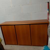 mobiletto in legno noce