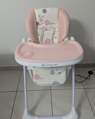 Seggiolone pappa Kinderkraft Yummy Rosa
