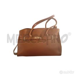 BORSA D BAGDESIGNER FLORENCE PELLE CAMMELLO