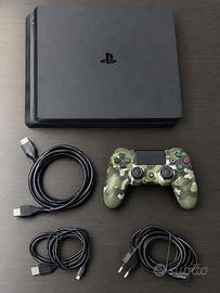 PS4 Slim 1 TB + controller mimetico + cavi