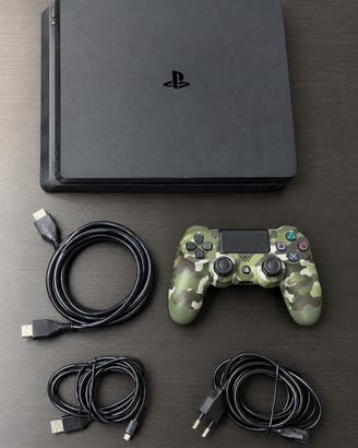 PS4 Slim 1 TB + controller mimetico + cavi