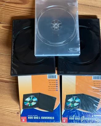 DVD vergini, custodie DVD, cassette registratore