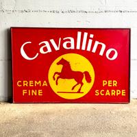 Insegna pubblicitaria vintage Cavallino – masonite