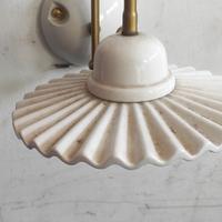 Applique lampada ottone ceramica