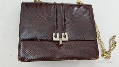 Borsa  pitone marrone