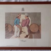 Quadro pubblicitario Collavini Vini Friuli vintage
