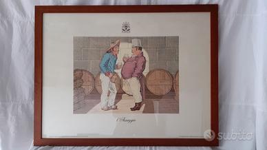 Quadro pubblicitario Collavini Vini Friuli vintage