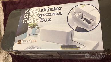 Scatola Porta Raccogli Nascondi cavi nera