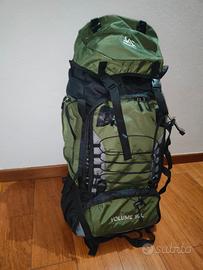 zaino 90 litri . nuovo. verde militare 