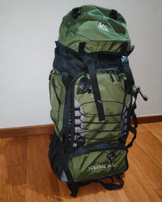 zaino 90 litri . nuovo. verde militare 