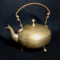 Antica teiera bollitore in bronzo-ottone,'30-'50