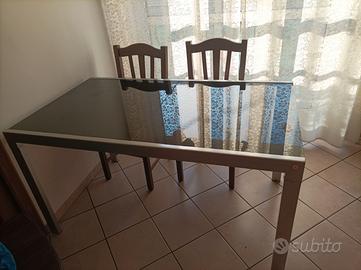 Tavolo vetro da sala 140 x 73