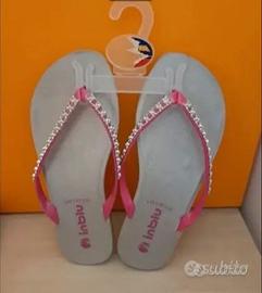 ciabattine infradito bambina Inblu rosa/strass 33 