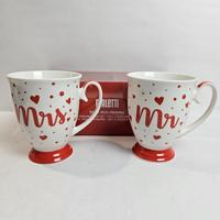 Set 2 Tazze Mr & Mrs Bialetti – Porcellana – Nuove