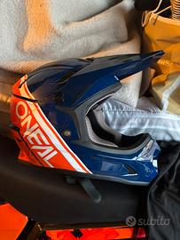 Casco Cross/enduro O’neal sonus split blu arancio