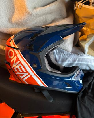 Casco Cross/enduro O’neal sonus split blu arancio