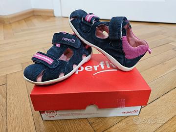👡 Superfit sandali bambina blu rosa tg 25 fanni