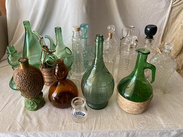 Lotto 16 Bottiglie vintage anni 50/60