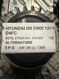 Alternatore HYUNDAI I30 CRDI 1396cc D 2015