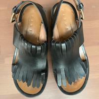 Scarpe “Marni” in pelle di colore nero