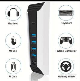 Hub per PlayStation PS5, Estensione di Caricabatte