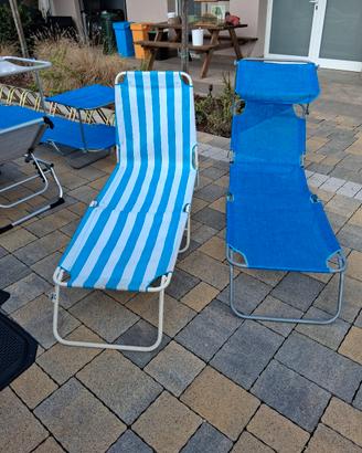 sdraio da spiaggia come nuove