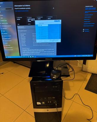 Pc desktop hp 3130 pronto all uso piu monitor