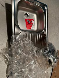 Lavello con gocciolatoio acciaio