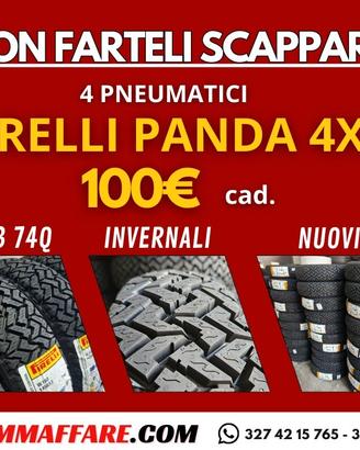 4 PNEUMATICI PIRELLI PANDA 4X4 145/R13 74Q DOT 192