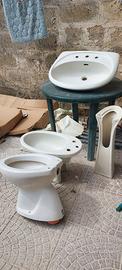 Bidet, WC e lavabo con colonna - Pozzi Ginori