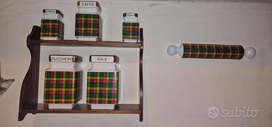 Set spezie da cucina anni '70 Messeri