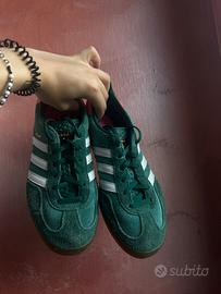 Adidas Gazzelle 39 1/3 verdi e rosa