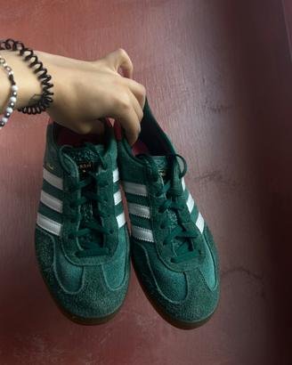 Adidas Gazzelle 39 1/3 verdi e rosa